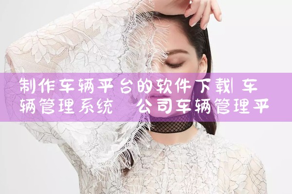 制作车辆平台的软件下载|男娘日记